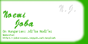 noemi joba business card